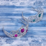 Корона карнавальная «Драгоценные камни», цвета в ассортименте