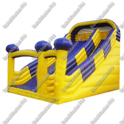 Надувной батут-горка "Яркая", 10*5*7 м