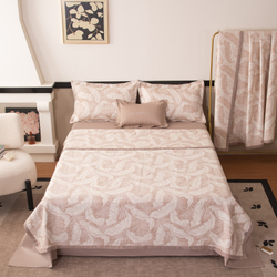 Комплект постельного белья Сатин Aurora Veil/Вуаль Авроры с Покрывалом AV002