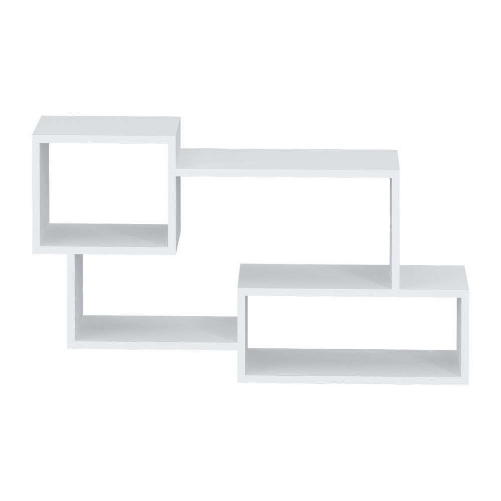 Полка навесная 3 Париж (Белый/тиснение древесные поры), г. Уфа