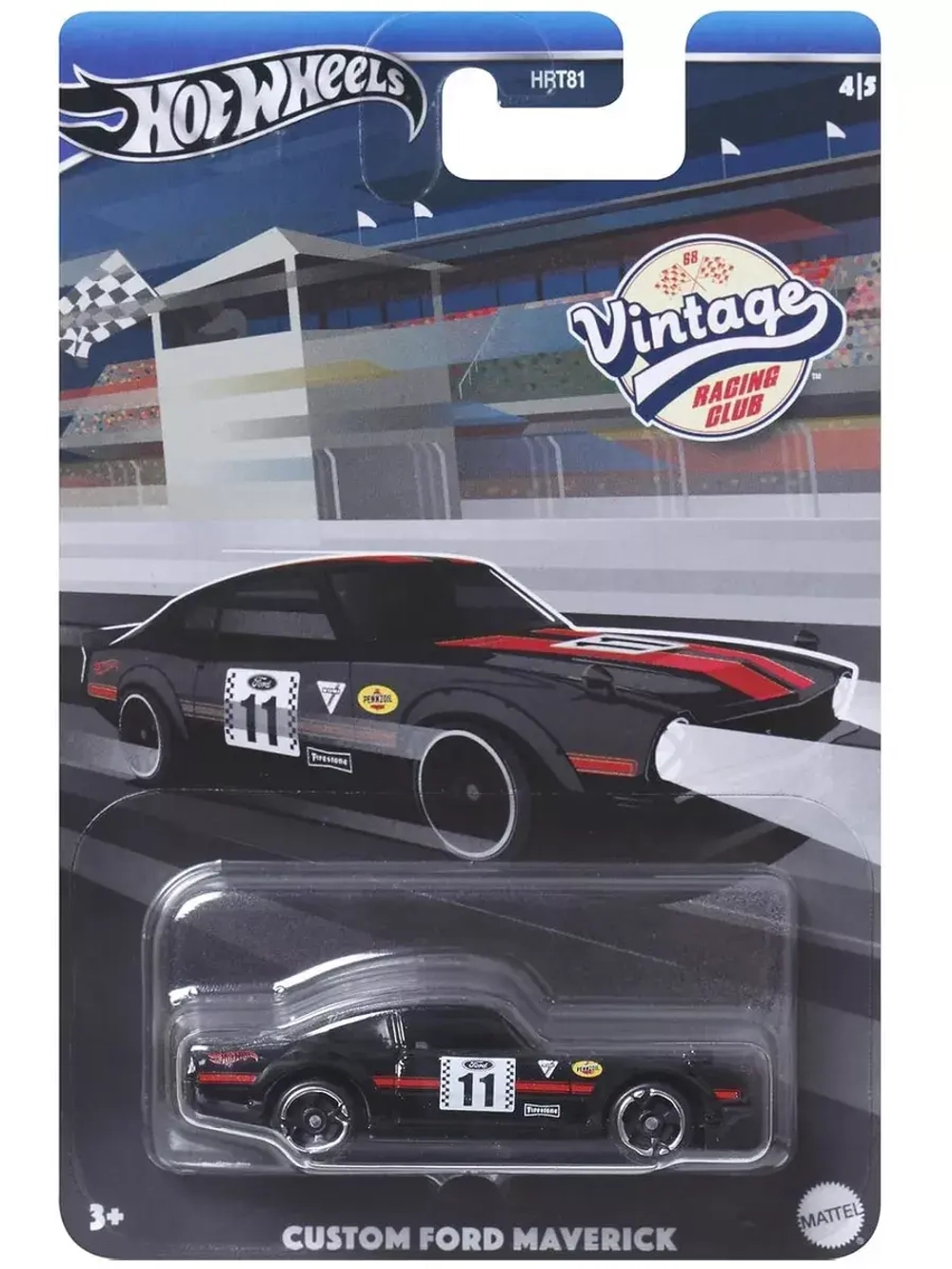 Машинка Хот Вилс Vintage Custom Ford Maverick HRT81 HRV09