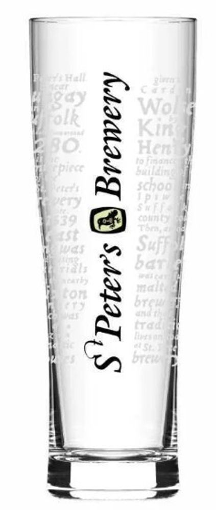 Бокал для пива Сейнт Питерс / St.Peter&#39;s белый принт 568мл
