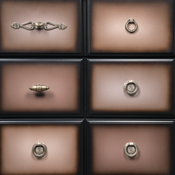 Комод "Пандора"- 3 с 3 ящиками Орех Оберджин Шоколад