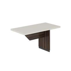 RF.131.PG.DA / Брифинг приставка 1380х700х750 мм / столешница: жемчужно-серый, основание стола: дуб адриа