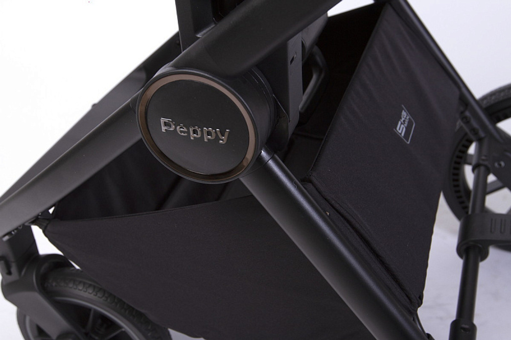 Детская коляска Peppy Monaco 2 в 1 Sandstone (песочный), рама черная