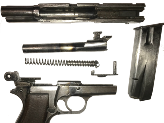 ММГ пистолет Browning Hi-Power оригинал, макет массо-габаритный. Германия 1935 г