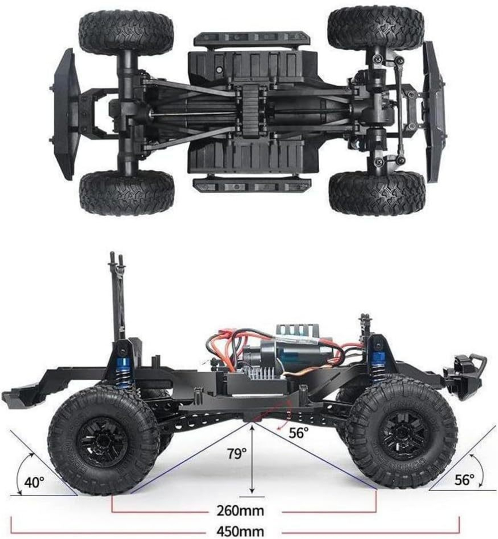 Радиоуправляемый краулер HB Fierce Tiger (47 см, 4WD, 1:10) - HB-ZP1005 желтый