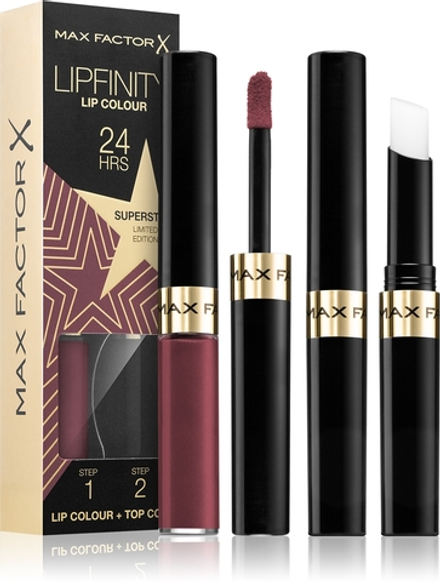 Max Factor Lipfinity Rising Stars - Долговременная помада для губ с бальзамом оттенок 86 Superstar, 1 szt.