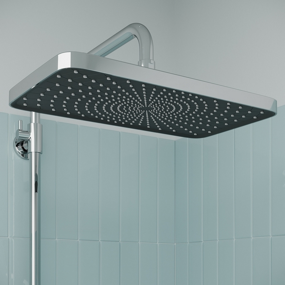 Душевая система 35к IDDIS PARSB3Fi06 "Parker" лейка "Тропический душ" ХРОМ