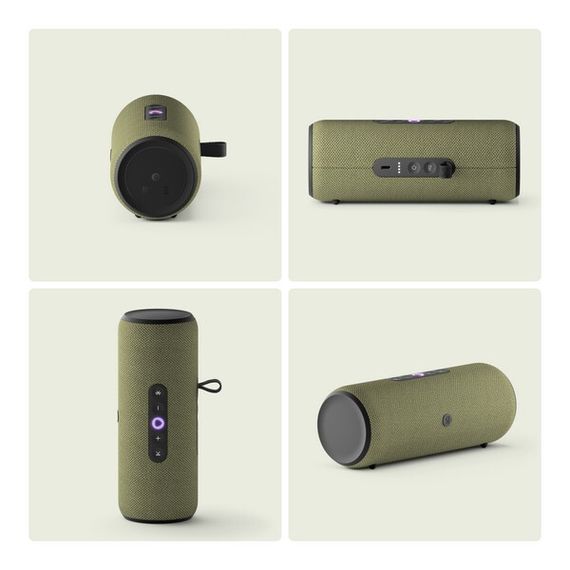 Умная портативная колонка Яндекс Станция Стрит с Алисой, зеленый, 30Вт (YNDX-00030GRN)