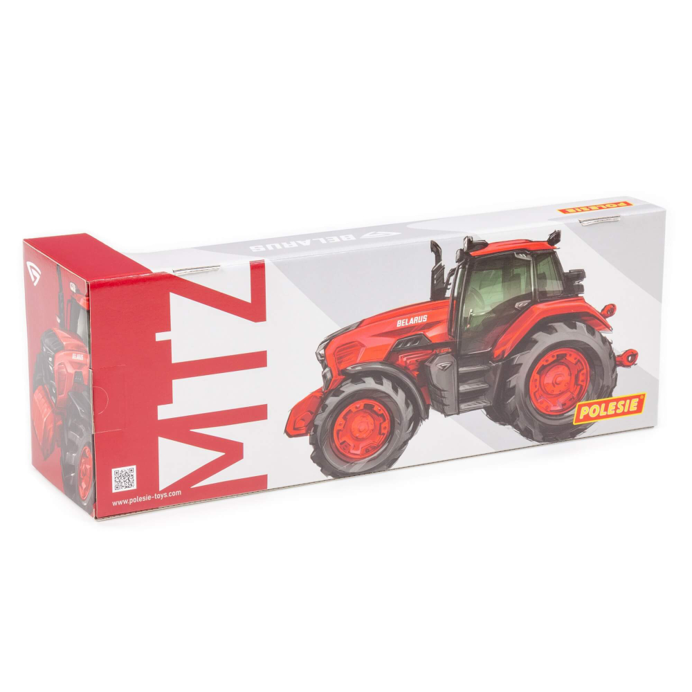 91345/Трактор BELARUS с бортовым прицепом, 370х100х110/5