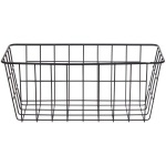 Корзина металлическая универсальная «ФАРГО», цвет черный, 29*12*12см (лейбл)