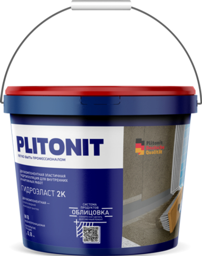 PLITONIT ГидроЭласт 2К (сух.) -12,5 + (жидк.) -4