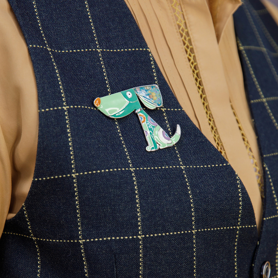 Брошь Shadore Собака XZ2291.20 G/S