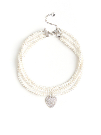 Колье "Trio" из перламутра Silver