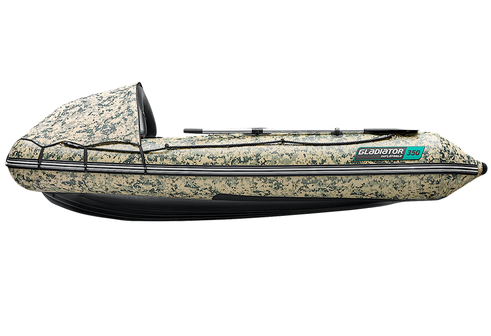 Лодка ПВХ Gladiator AirPro E350Pro НДНД Camo
