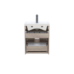 Тумба с умывальником подвесная с ящиками IDDIS Zodiac, 50 см, белая/под дерево, ZOD5AB0i95K