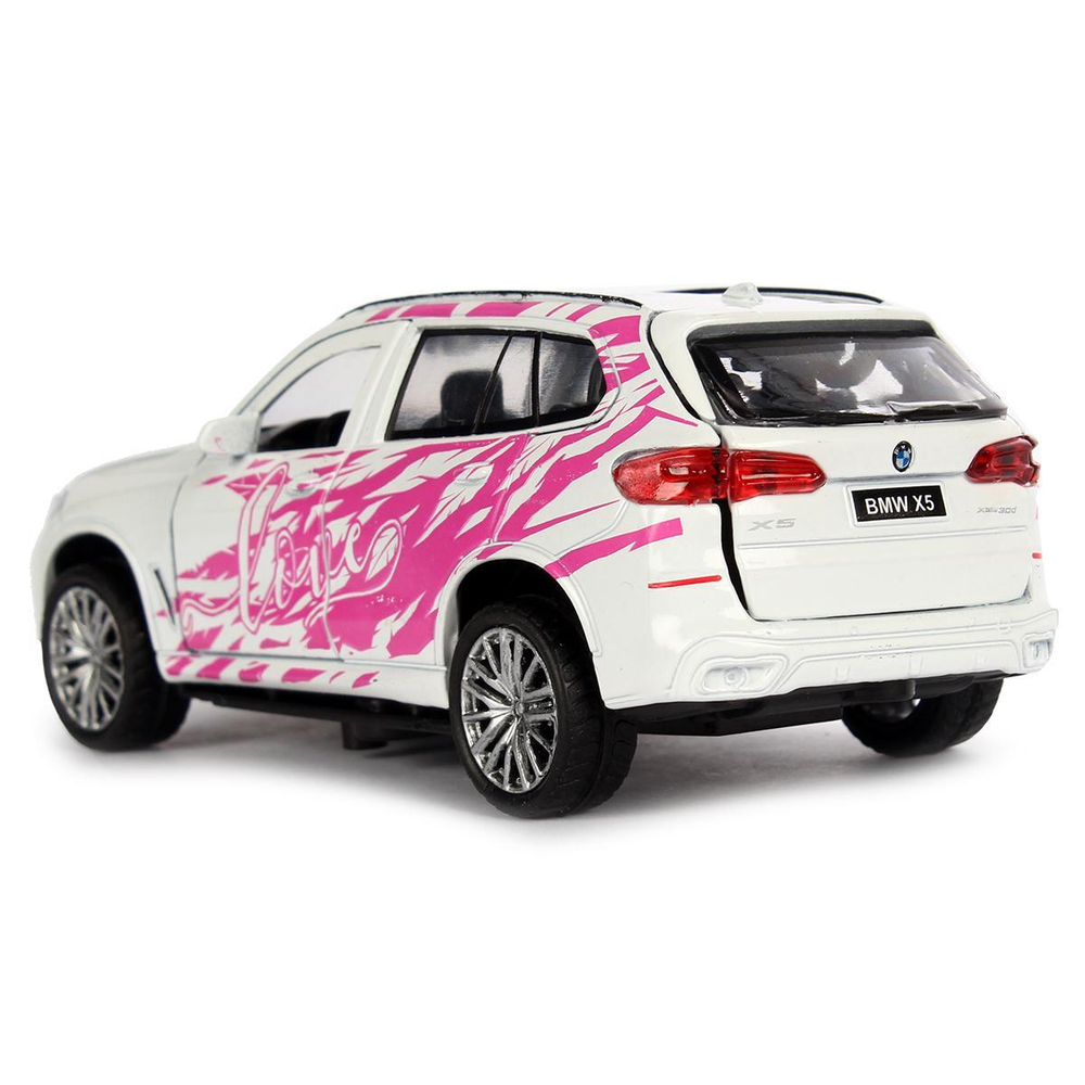 Модель ин. мет. "BMW X5" для дев. 12см, двери, багаж, белый X5-12GRL-WH (Технопарк)