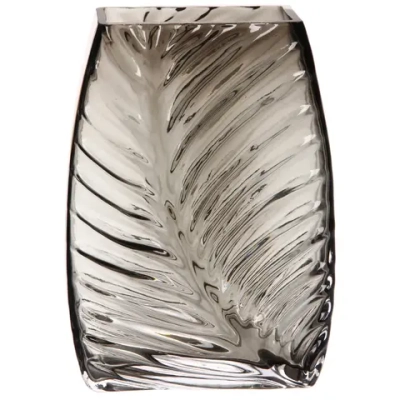Ваза стеклянная «GREY GLASS» 15*21*6см