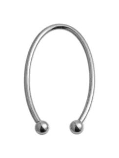 Украшение для купальника, "подкова", 58 мм, Греция, серебро