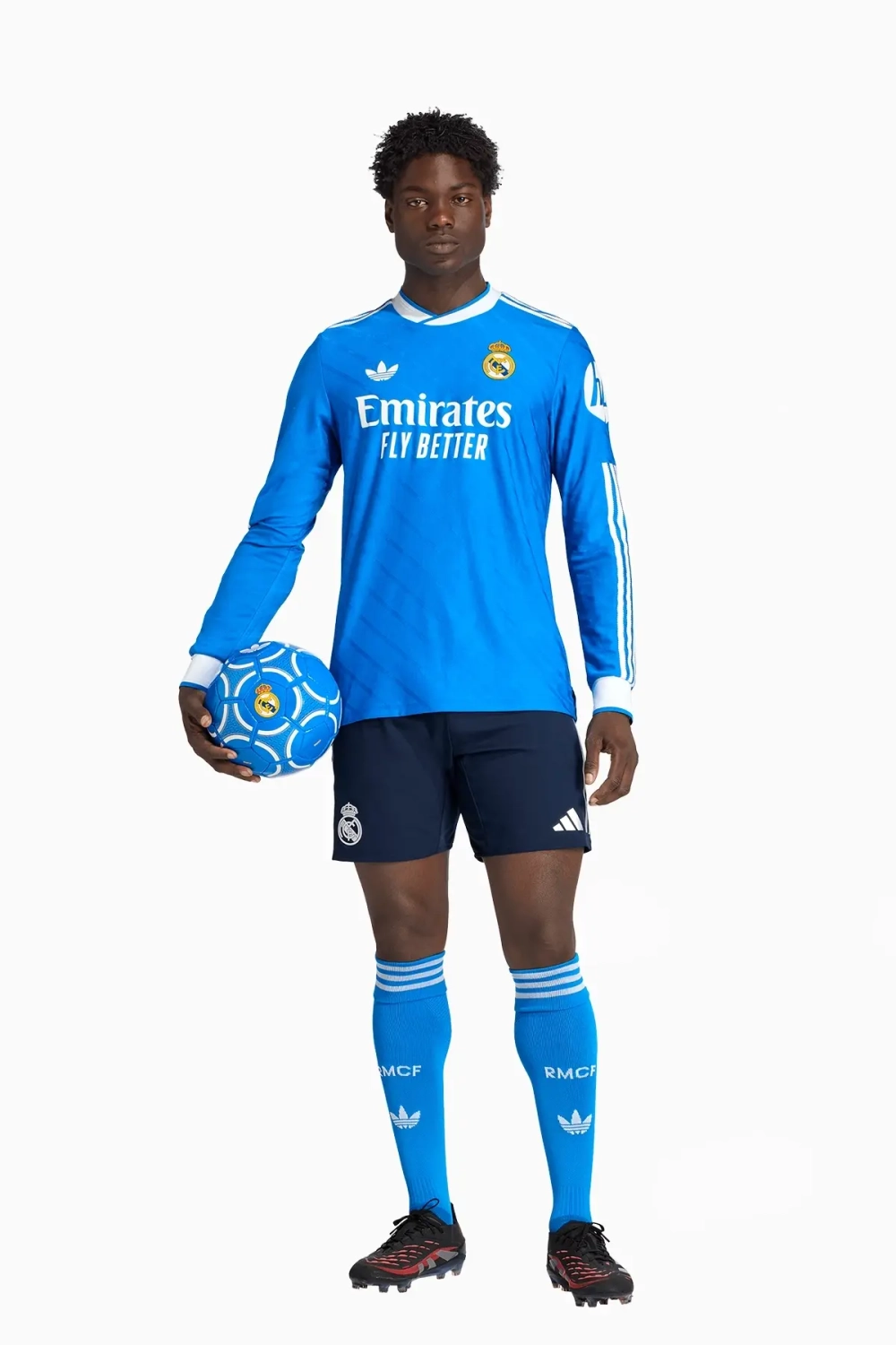 Футболка с длинными рукавами adidas Real Madrid 25/26 3rd Authentic - синий