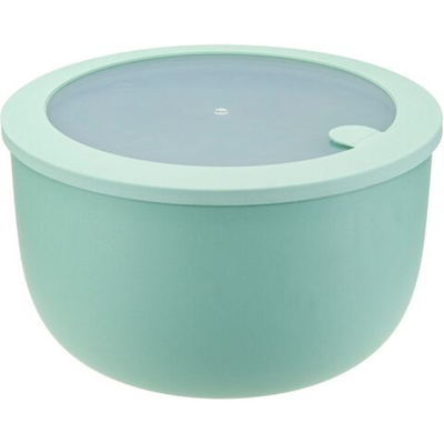 Миска пластик, 3.6 л, 22х13 см, фисташ, кругл, герм, Idea, Нео, М 1327