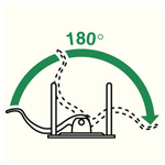 Папка-регистратор LEITZ, механизм 180°, покрытие пластик, 80 мм, синяя, 10101235P