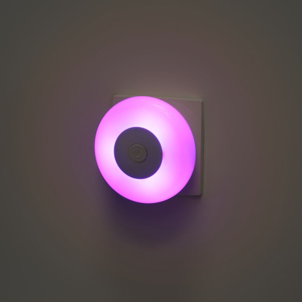 Ночник - светильник светодиодный ЭРА NN-632-SW-W в розетку с выключателем белый