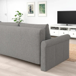 3-местный диван-кровать - IKEA DÅNHULT/DANHULT,  78x96x220см, серый, ДАНХУЛЬТ ИКЕА