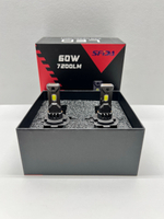 H7 / Автомобильные светодиодные лампы, H7, 120W, 7200 LM, 12 вольт, SFIDA LED V19, Cфида Девятнадцать, TG (2 шт. / комплект)