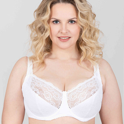 Бюстгальтер Полупоролоновая чашка Белый Прибалтика