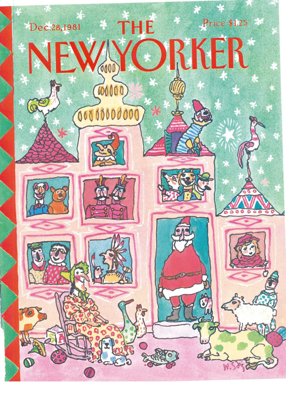 Журнал The New Yorker 28-12-1981, обложка