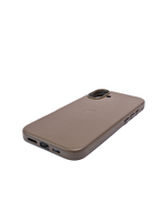 Кожаный чехол Leather Case на iPhone 16 Pro, Taupe Бежевый