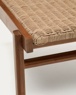 Кресло Itani из массива акации и искусственного ротанга