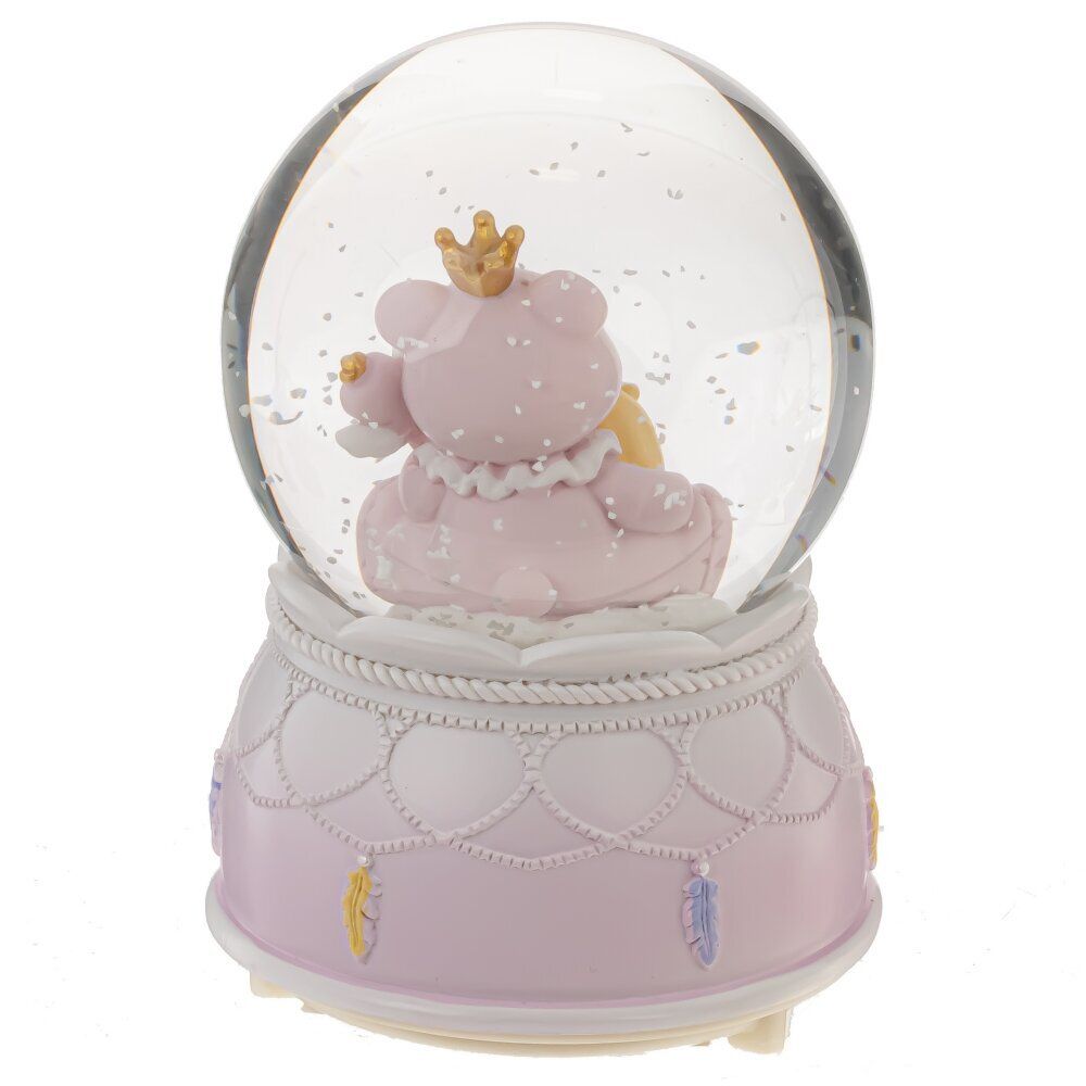 GAEM Фигурка декоративная "Медвежонок" в стекл шаре (муз, подсвет, 2xAAA н/п), D9 см, L9 W9 H12 см