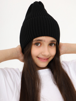 Шапка тыковка, черная