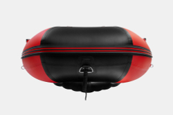 Надувная лодка GLADIATOR E380PRO красно-черный