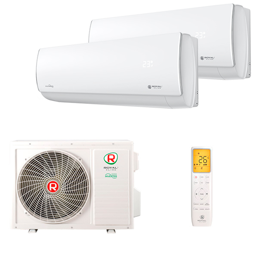 Мультисплит система на 2 комнаты Royal Clima RCI-PFF09HN x 2 / 2DFM-14HN/OUT