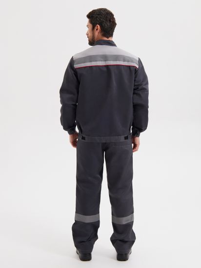 Костюм "Нова" брюки (т.серый/с.серый)