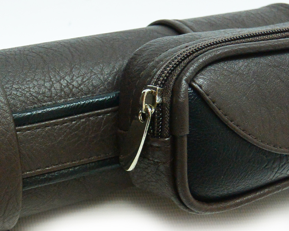 Тубус на 1 кий Меркури CLUB (1 карман) (коричневый/черный)