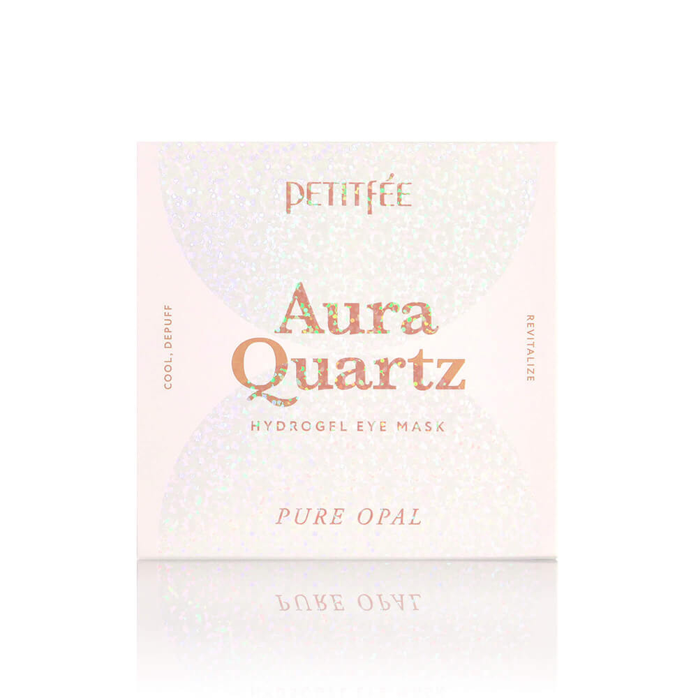 Petitfee Aura Quartz Hydrogel Eye Mask Pure Opal охлаждающие патчи от морщин и отеков