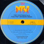 The Continentals – Fizz! Pop! Modern Rock (США 1980г.) 10"