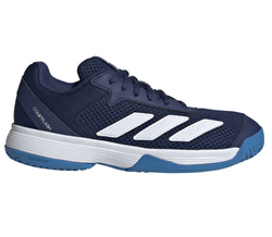Детские теннисные кроссовки Adidas Courtflash K - dark blue/cloud white/bright blue