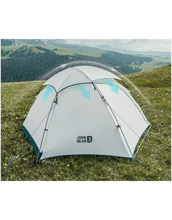 Палатка Naturehike Jims Gear Si 2-местная, алюминиевый каркас, сверхлегкая, белая