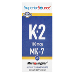 Superior Source, витамин K2, 100 мкг, 60 быстрорастворимых таблеток MicroLingual®