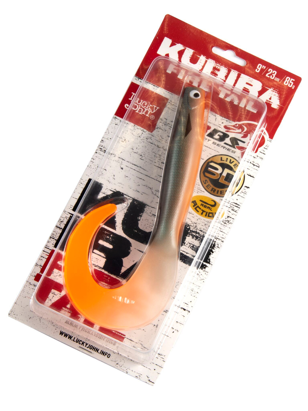 Твистер LJ 3D BBS Series KUBIRA FIRE TAIL 9,0in (22,86)/PG18 1шт.