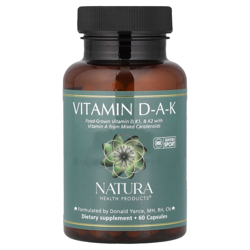 Natura Health Products, витамин DAK, 60 капсул