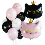 Латексный шар «С Днем Рождения. Котенок принцесса», 36 см