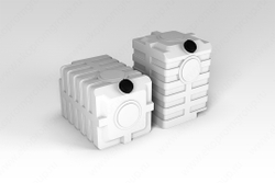 Емкость универсальная ЭкоПром 600 л. прямоугольная (79x84x116см;белый) - арт.555630