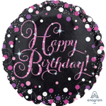 Шар Фольгированный Горошек (Черный)